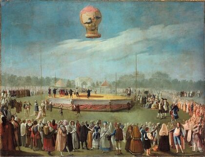 Ascenso de un globo en presencia del rey Carlos IV y de su Corte (1783)