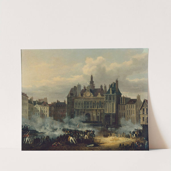 Assaut de l&#039;hôtel de ville, le 28 juillet 1830 by Hippolyte Lecomte