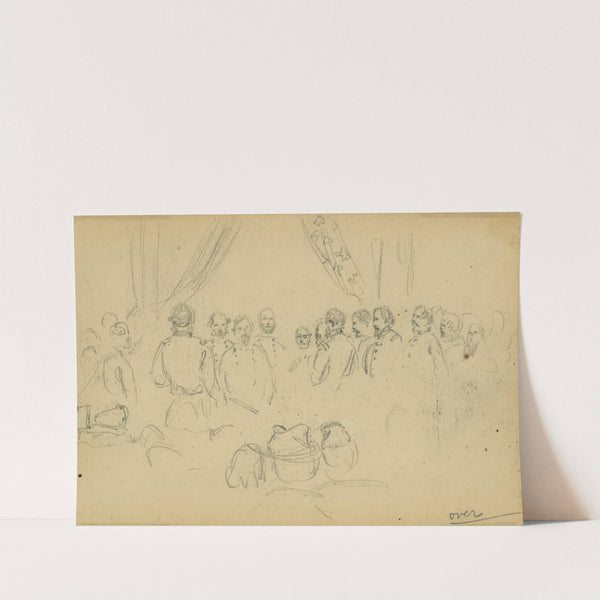 Assembled officers by Alfred Rudolph Waud