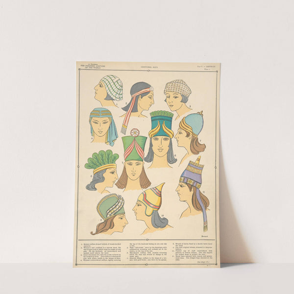 Assyrian - Coiffures, hats by Paul Louis de Giafferri
