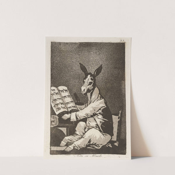 Asta su Abuelo. (And so was his grandfather.) (1796-1797) by Francisco de Goya