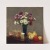 Asters and Fruit on a Table (1868) by Henri Fantin-Latour