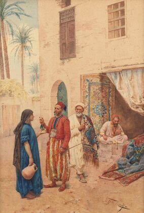 At a carpet bazaar