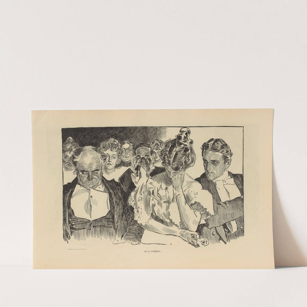 At a comedy (1893-1900) by Charles Dana Gibson