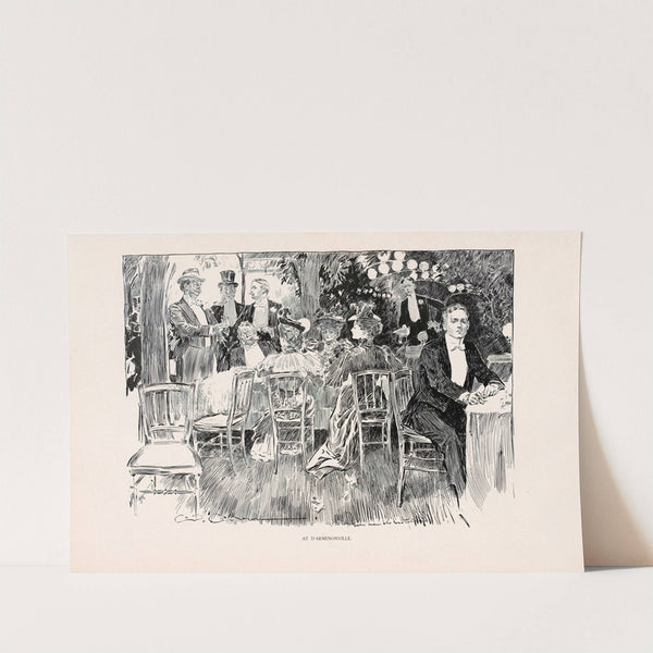 At D’Armenonville (1896) by Charles Dana Gibson