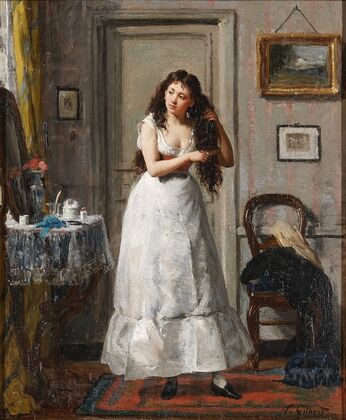 At Her Toilette