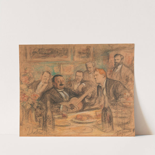At Konstantin Alexeyevich Korovin’s, 'Songs of Ancient Times (Chaliapin and the Artists)' by Leonid Osipovich Pasternak