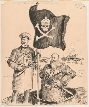 At least we know what flag they are fighting under (1915)