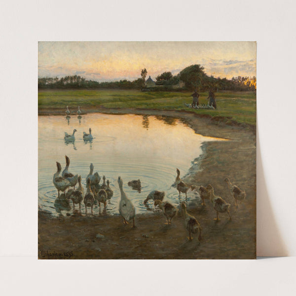 At Sunset (1895) by Viggo Johansen