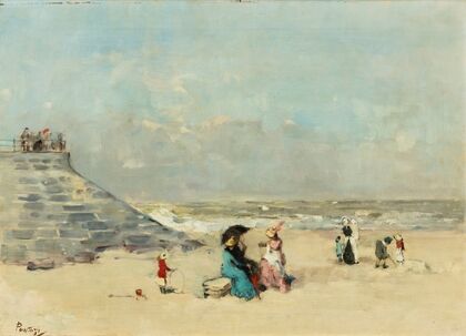 At the beach, Ostend