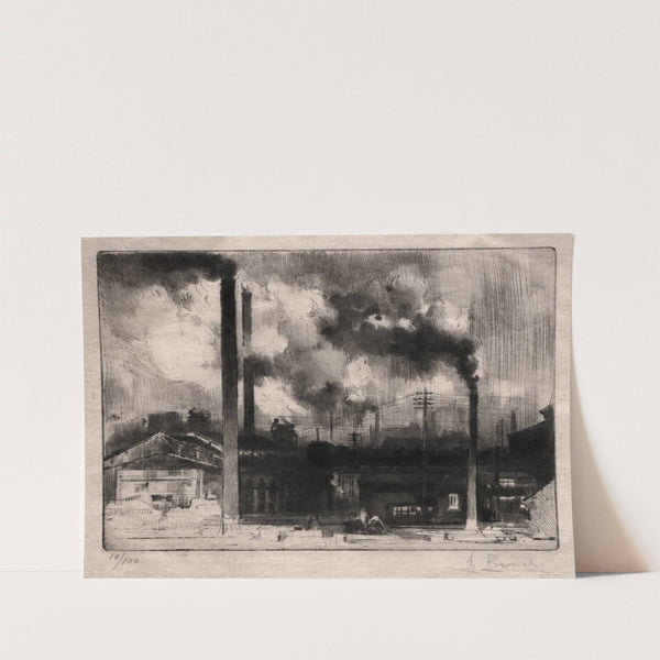 At the Creusot Works The Smokestacks (c. 1902–41) by Auguste Brouet
