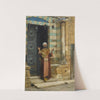 At the door of the mosque by Ludwig Deutsch