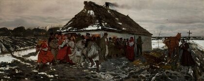 At the entrance to a tavern (1877)