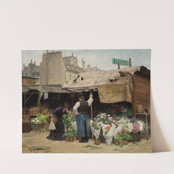 At the Flower Market by Victor Gabriel Gilbert
