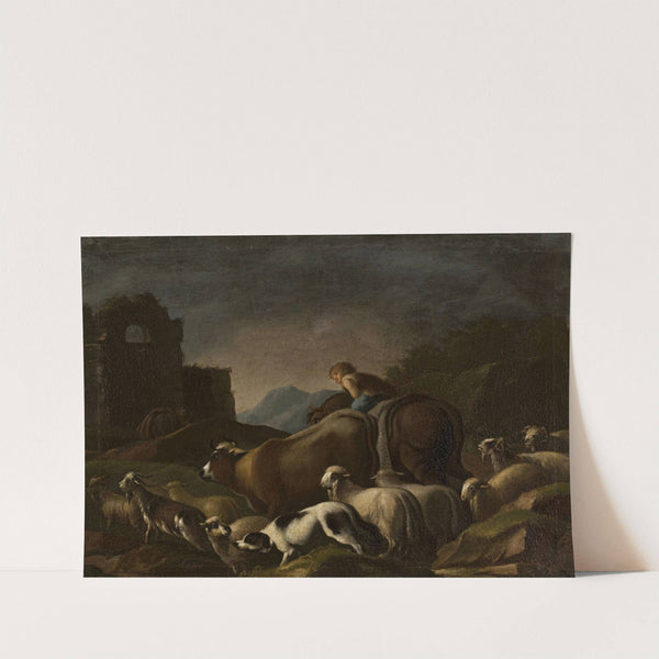 At the ford (Pastoral scene) by Kilian Metzinger