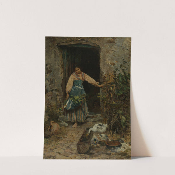 At the kitchen door by Cesare Tiratelli