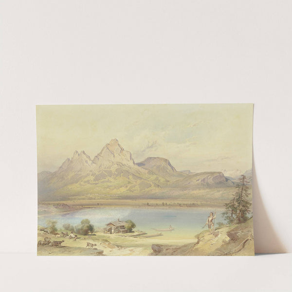 At the Lake Lucerne by Leopold Rottmann