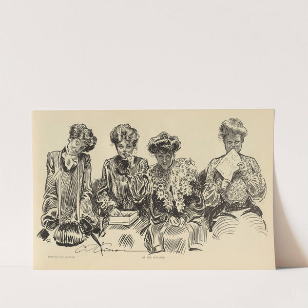 At the matinee (1900-1905) by Charles Dana Gibson