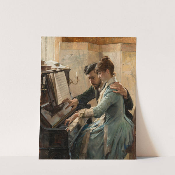 At the Piano (1884) by Albert Edelfelt