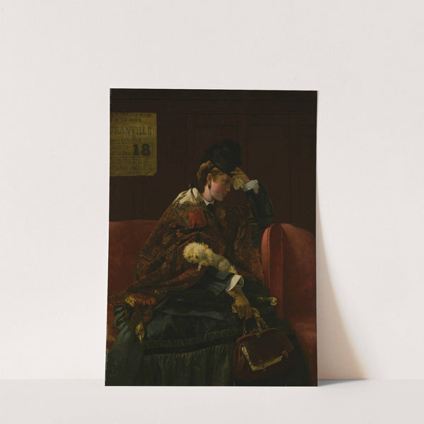At the Railway Station (c. 1874) by Alfred Stevens