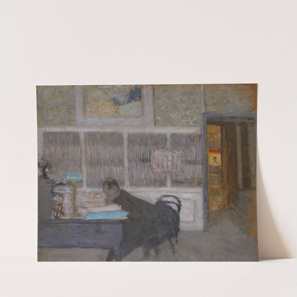 At the Revue Blanche (Portrait of Félix Fénéon) (1901) by Édouard Vuillard