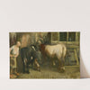 At the Slaughterhouse by Jan Stobbaerts
