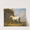 At The Stable Door (1848) by Eugène Joseph Verboeckhoven