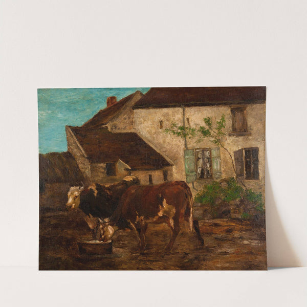 At the Water Trough by Gustave Courbet