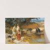 At The Water’s Edge by Frederick Arthur Bridgman