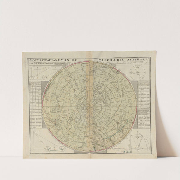 Atlas Coelestis Pl.28 (1742) by Johann Gabriel Doppelmayr