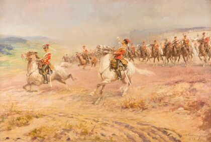 Attack of the Prussian Leib-Garde-Husaren regiment