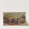 Attila suivi de ses hordes barbares foule aux pieds l’Italie et les Arts (1844) by Eugène Delacroix