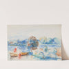 Au bord de l&#039;eau by Pierre-Auguste Renoir