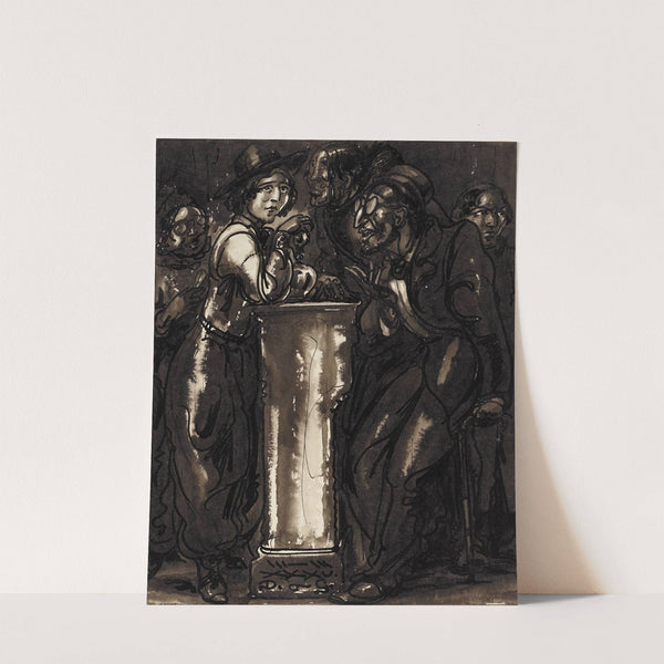 Au Comptoir (Bar) (1935) by Alfred Ost