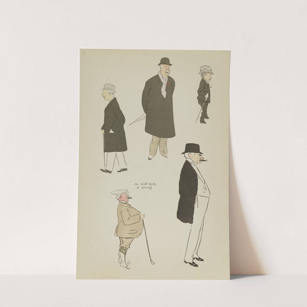 Au Golf-Club à Cannes (1909) by Georges Goursat (Sem)