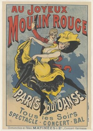 Au Joyeux Moulin rouge. Paris qui dans (1890)