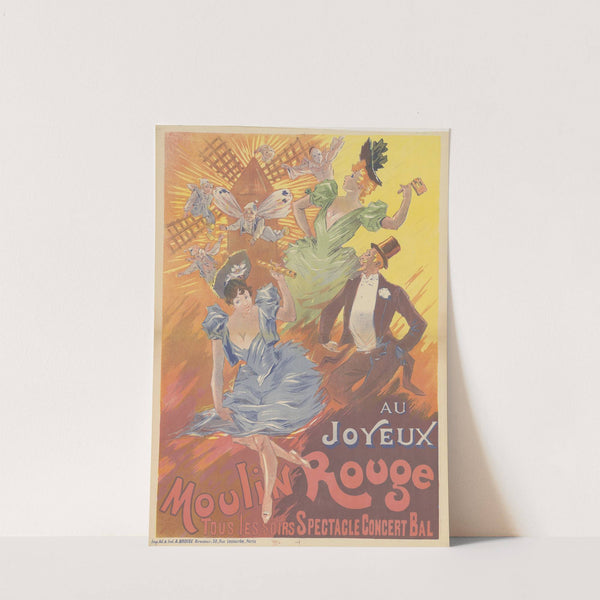 Au joyeux Moulin rouge tous les soirs spectacle concert bal (1892) by Imp. A. Broise