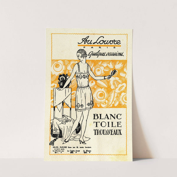 Au Louvre – Blanc, toile, trousseaux