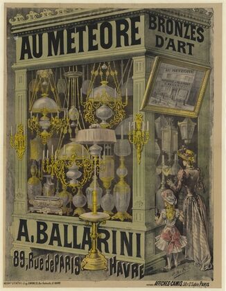 Au Météore, bronzes d’art. A. Ballarini, 89 rue de Paris, le Havre (1892)