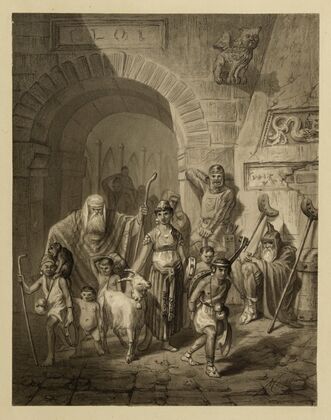 Au moment où nous entrions par la porte papale, j’ai vu filer en l’air la fauvette de roseaux (1868) — size preview