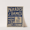 Au Paradis des Dames, nouveautés, 8 &#038; 10 rue de Rivoli, Paris (1901) by Imp. J. Minot
