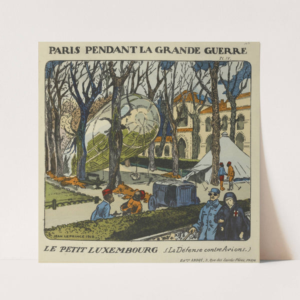 Au Petit-Luxembourg. La défense contre avions. (1922)