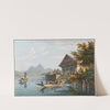Auberge de Treib, entre Bekenried et Brunnen, sur le Lac des quatre Cantons (1915-1945) by Gabriel Lory the Younger