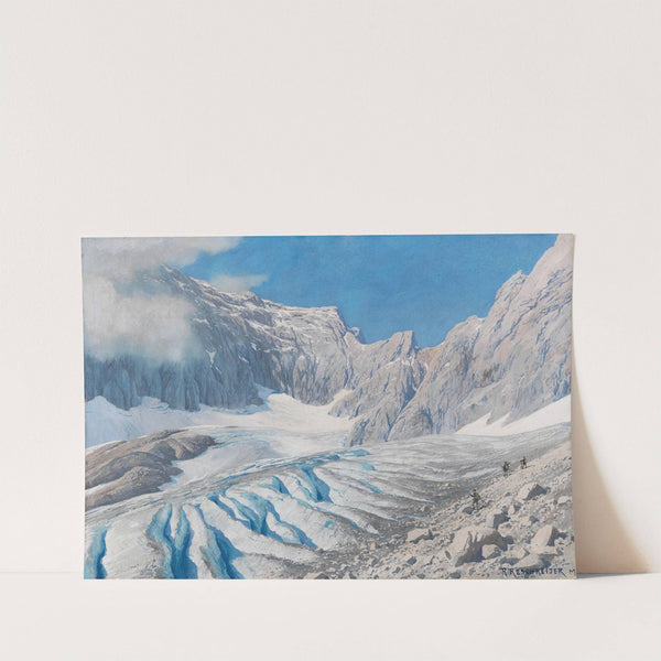Auf dem Höllentalgletscher (mit Blick auf die Zugspitze) by Rudolf Reschreiter