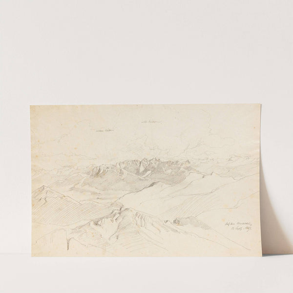 Auf dem Wendelstein (1847) by Johann Gottfried Steffan