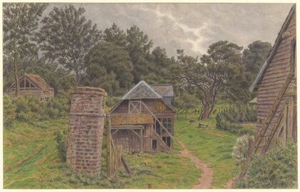 Auffay (entrée de ferme à Auffay) (1927)