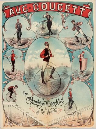 Aug. Gougett The Champion Monocyclist Of The World (1888)