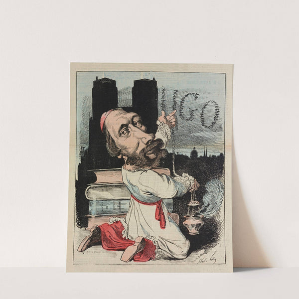 Auguste Vacquerie (1872) by André Gill