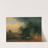 Aulandschaft bei Abendstimmung by Josef Feid