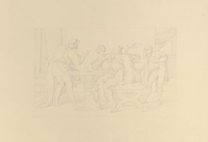 ‘Aus dem Leben eines WÃ¼stlings’; V. Der WÃ¼stling erhÃ¤lt den Brautkranz seiner seiner Gemahlin zurÃ¼ck